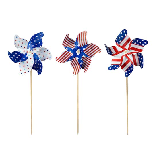 Assorted 40.75" Red, White & Blue Pinwheel, 1pc. by Celebrate It™